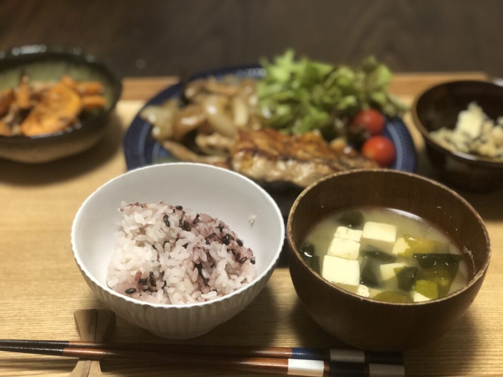 和食献立の晩御飯